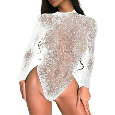 Ladies  Sexy Mesh Jacquard Polka Dot See Through Mesh Vest Camisole Jumpsuit Lingerie Lingerie for Women plus Size Sexy Lingerie And for Women Lonely Lingerie Satin Chemise Lingerie for Women plus