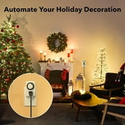 BN-LINK Indoor 24-Hour Mechanical Outlet Timer, 3 Prong, 2-Pack