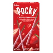 Glico Pocky Crunchy Strawberry Covered Biscuit Sticks, 1.79 oz