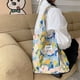 thumbnail image 4 of JennyShop Ins Retro Oil Painting Flower Canvas Bolsa Casual Bolsa De Hombro Bolsa Bolsa De Mano Bolsa Grande Bolsa Estudiante Dulce Vest Bolsa Tide, 4 of 6
