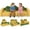 Sunrise, variant on Costway 13 PCS Modular Kids Play Couch, Multifunctional Convertible Kids Sofa Furniture Dinosaur