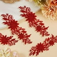 thumbnail image 3 of 2 Pairs 4Pcs Red Embroidery 3D Flower Applique Vintage Embroidered Lace Appliques Sew On Soild Floral Polyester Patches for Sewing Making Dresses Clothes Wedding Decoration DIY Bags Craft 2pairs Red, 3 of 9