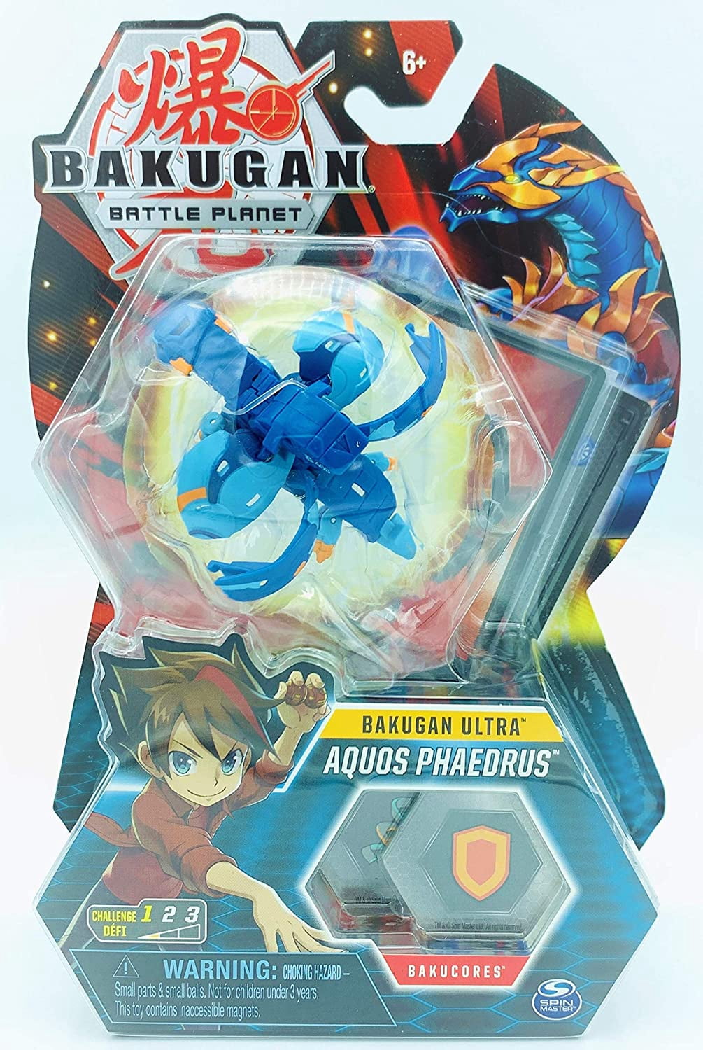 Bakugan Battle Planet Ultra Aquos Phaedrus 3" Collectible Figure