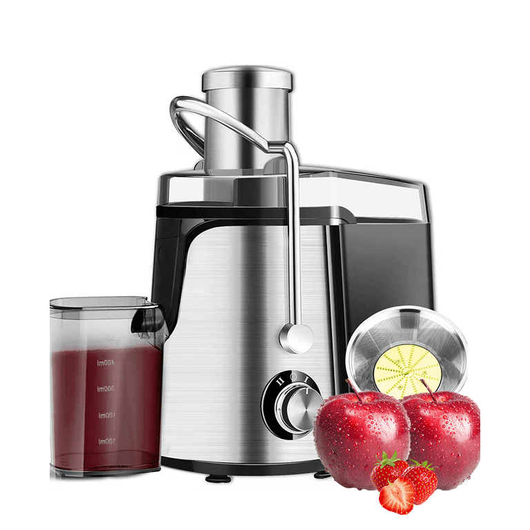  Commercial Centrifugation Fruit Juicer,Apple,Carrot,Vegetables  Pear Juice Extractor,80 * 45mm Feed port stainless steel fruit Pressing  Machine 370W (80kg-100kg/hr, 110V/60HZ): Home & Kitchen