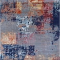 thumbnail image 1 of Ahgly Company Machine Washable Indoor Square Industrial Modern Plum Purple Area Rugs, 8' Square, 1 of 7