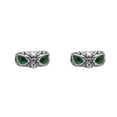 thumbnail image 4 of Maytalsory Retro Owl Eye Ring Electroplated With Luster Eye Owl Ring Alloy Exquisite Craft Adjustable Size Official Green 2Set, 4 of 6