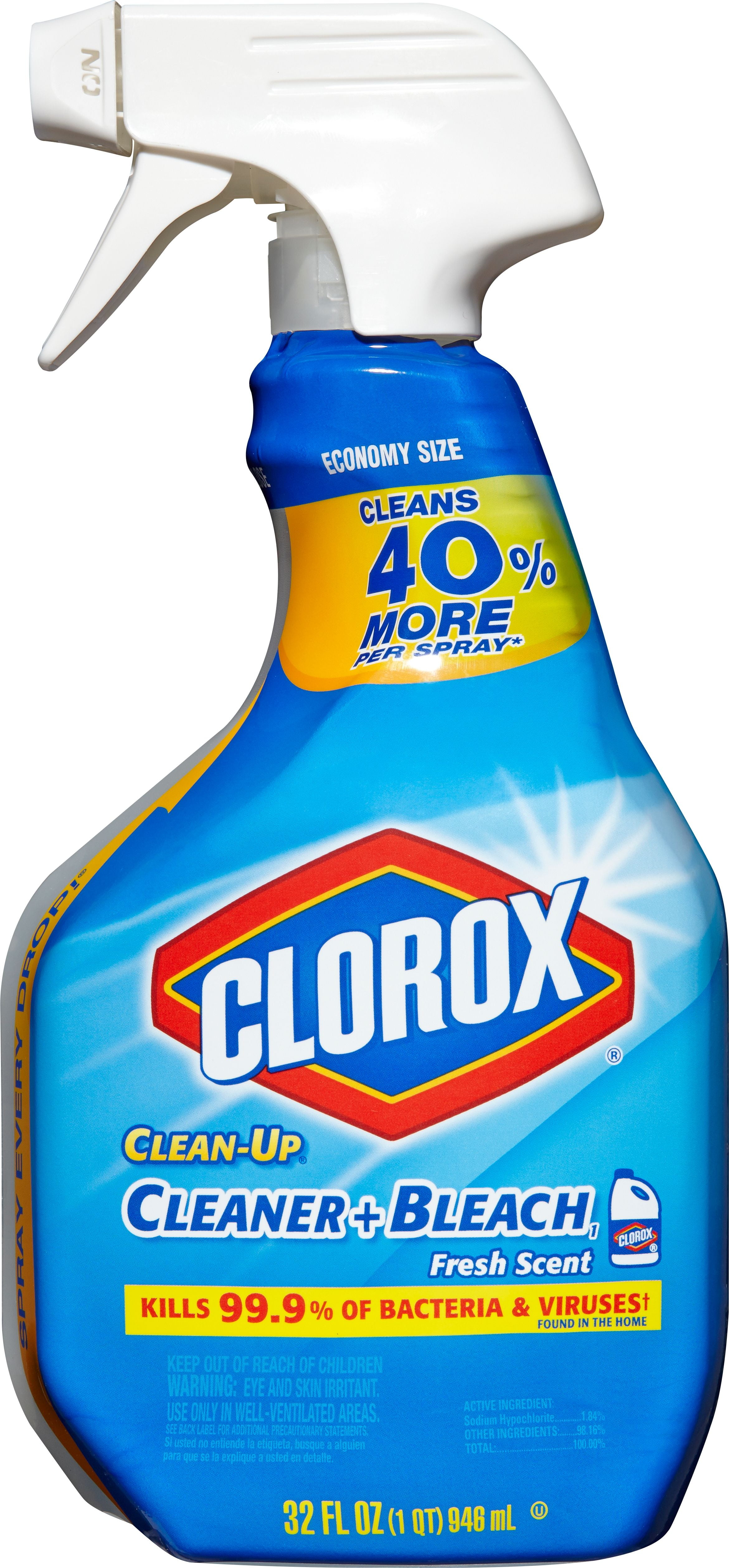 Clorox CleanUp All Purpose Cleaner with Bleach, Spray Bottle, Fresh