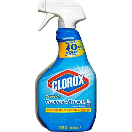 Clorox Clean-Up All Purpose Cleaner with Bleach, Spray Bottle, Fresh Scent, 32