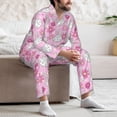 thumbnail image 7 of Uemuo Sunflower Rabbit Pattern 2-Piece Loungewear Set - Men’s Soft Sleepwear, Cozy Winter PJs, Comfy Sleep Set-X-Large, 7 of 7