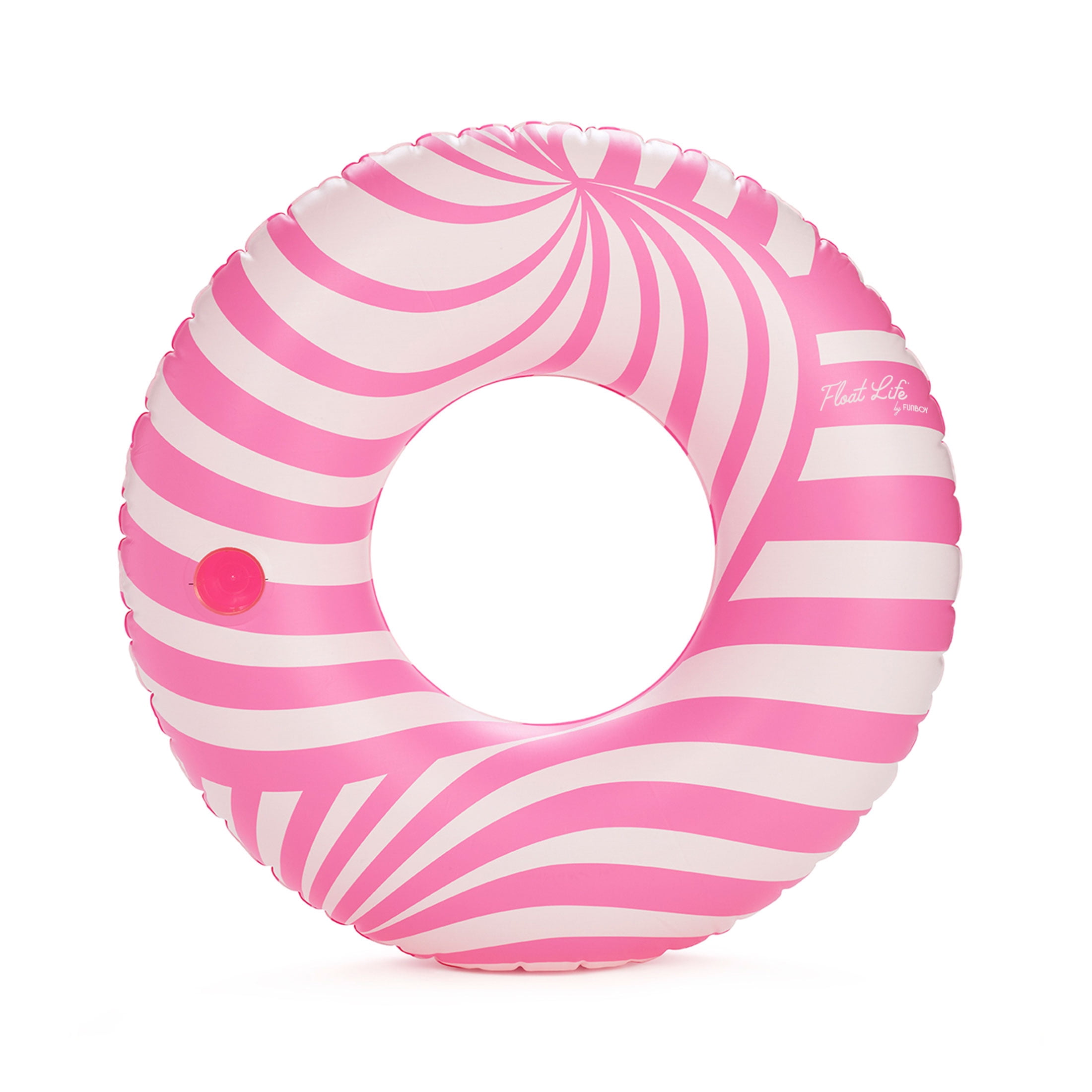 (2 pack) Float Life by Funboy Pink Twist Pool Float, Cup-Holder, 43'' Oversized, Adults & Children