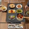 thumbnail image 4 of Warming Mat for Food, Electric Warming Tray with 6 Temp Settings & 6-Hour Timer, Auto Shut-Off, Full Surface Heating, Portable, Rollable Food Warmer for Home, Parties Buffets Daily Use, Gray, 4 of 8