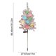 thumbnail image 3 of Árbol de Navidad solar con luces impermeables para caminos pequeños, luces para exteriores, decoraciones navideñas, árbol de Navidad de cedro con colores para jardín, patio y terraza., 3 of 6