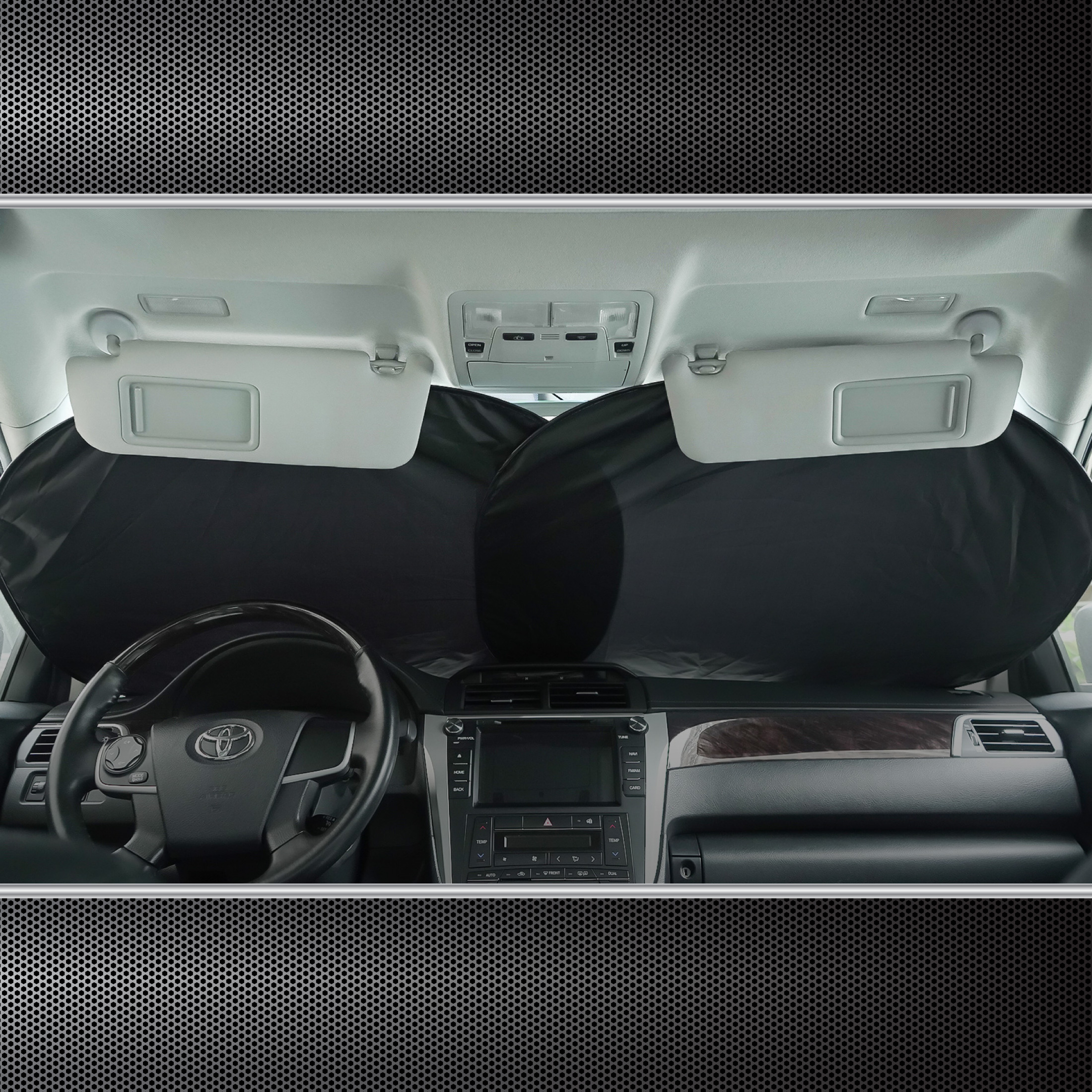 Auto Drive Universal Fit Black Twist Sunshade, 1 Pair photo 6