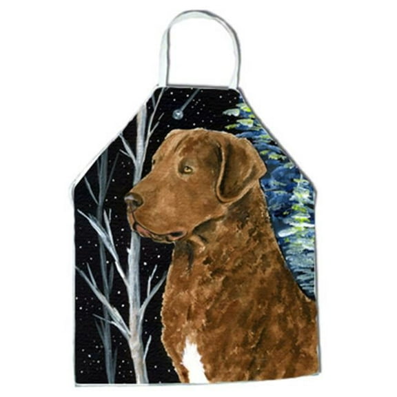 Starry Night Chesapeake Bay Retriever Apron - 27 x 31 in.