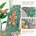 thumbnail image 5 of Yayeee 2 Pack Dining Chair Covers Stretch Parson Chairs Slipcovers Seat Protector, Christmas Gingerbread, 5 of 6