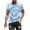 Blue, variant on VSSSJ Mens Big and Tall T Shirts Tie Dye Print Summer Short Sleeve Hipster Shirts Muscle Fit Crew Neck Gym Fitness Workout Tees Tops Green XXXL