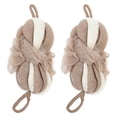 thumbnail image 1 of 2Pcs Practical Long Shower Ball Lovely Supple Bath Flower Foaming Bath Ball, 1 of 6