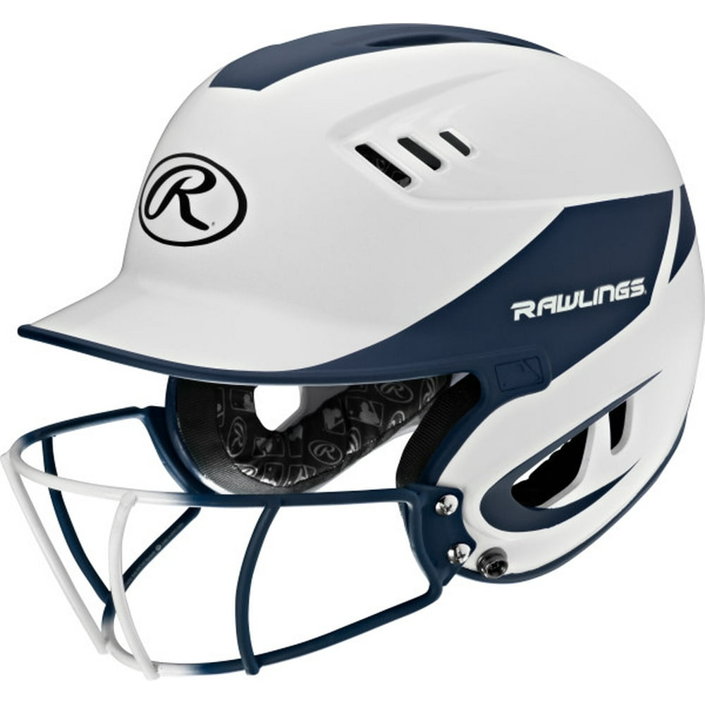 Rawlings Velo Junior 2Tone Softball Batting Helmet w Faceguard