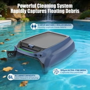 AIRROBO SP200 Pool Skimmer Solar Powered Robotic Cleaner with App Control,20-Hour Runtime,Smart Obstacle Avoidance