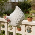 thumbnail image 3 of Chicken Decor Farmyard Fence Hen Ornament 4.72 Inches Outdoor Decoration, 3 of 6
