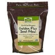 NOW Foods Golden Flax Seed Meal, Organic 22 oz