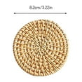 round Place Mats for Tables 6 Handmade Rattan Insulation Mat Table Mat