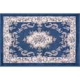 thumbnail image 3 of Hampton Traditional 2' x 3' Navy and Gray Polypropylene Indoor Area Rug, 3 of 8