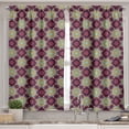 thumbnail image 2 of Ambesonne Floral Valance & Curtain, Hand Drawn Petals Dots, 55"x24", Multicolor, 2 of 6