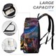 thumbnail image 4 of Descendientes-theme Backpack, Campus style schoolbag Bookbag with Adjustable Shoulder Straps And Large Zip Compartment, Unisex Travel Bags.42x30x15cm, 4 of 6