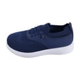 thumbnail image 6 of Orthopedic Walking Shoes for Women Woven Breathable Mesh Sneakers Lightweight Non Slip Arch Support Slip on Flat Shoes Blue Size 8.5, 6 of 6