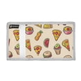 thumbnail image 2 of JIALIOU Nylon Trifold Card Wallet with ID Window Zipper Pocket for Men Women Teen Pizza Burger Strawberry Watermelon, 2 of 7