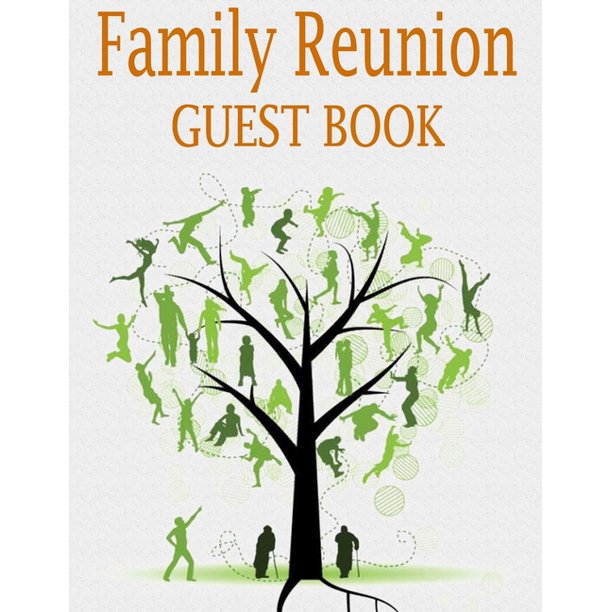 Family Reunion Guest Book 100 page, large format guest book for