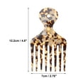 thumbnail image 5 of Unique Bargains Wide Tooth Hair Pick Comb Hair Styling Tool for Men Women Light Brown, 5 of 7