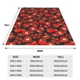 thumbnail image 3 of Sikiie Tomato Ultra-Soft Micro flannel Blanket Luxury All Seasons Warm Blanket for Bedding Sofa and Travel (4 sizes)-50"x40", 3 of 7