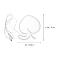 thumbnail image 2 of 1pc Peach Fruit Series Neon Night Light Peach Neon Light Light White, 2 of 8