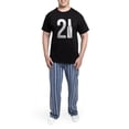 thumbnail image 5 of CafePress - 21 Years Old Men's Dark Pajamas - Men's Dark Loose Fit Cotton Pajama Set, 5 of 7