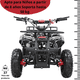 thumbnail image 3 of Cuatrimoto a Gasolina 49cc 2T Suspensión de Resorte Arranque Manual Freno de Disco Carga Máx 50 kg Hasta 40 km/h - Negro, 3 of 8