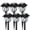 Cool White, variant on TopZoo Solar Lights Outdoor Pathway, 6 Pack Solar Garden Stake Lights for Yard Patio Walkway Planter Pool, LED Waterproof, Flame Orange