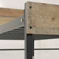 thumbnail image 6 of OS Home and Office Furniture 38.25" Wood Twin Bed with Metal Base in Brown, 6 of 10