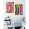 thumbnail image 5 of Kate and Laurel Sylvie Bright Abstract Left and Right Framed Canvas Wall Art Set by Jessi Raulet of Ettavee, 2 Piece 23x33 Natural, Colorful Abstract Brushstroke Art for Wall, 5 of 6