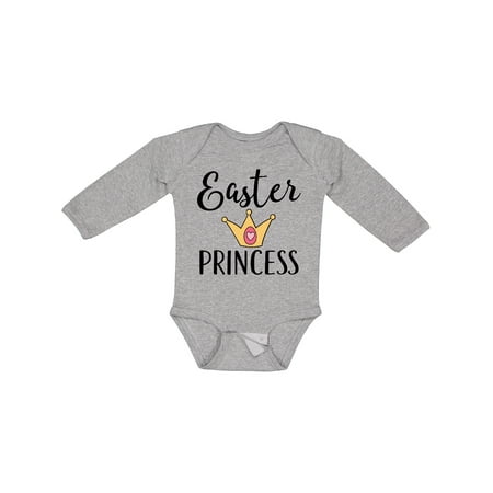 

Inktastic Easter Princess Holiday Outfit Gift Baby Girl Long Sleeve Bodysuit