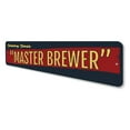 thumbnail image 4 of Master Brewer Novelty Sign, Metal Wall Decor - 4x18 inches, 4 of 4