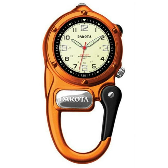 Dakota 377325 Digital Mini Clip Watch - Orange