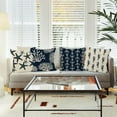 thumbnail image 2 of Navy Blue Nautical Ocean Starfish Coral Seahorse Anchor Throw Pillow Covers, Ocean Nautical Gifts, Sea Animal Pillow Cases 18 x 18 Inch Home Ship Sofa Decor Set of 4, 2 of 6
