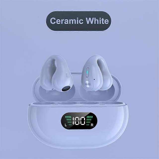 Auriculares inalámbricos Bluetooth 5.3 con clip para la oreja, de conducción ósea, deportivos, color 02