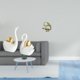 thumbnail image 2 of Figuras De Cisne, Adorno De Mesa, Artesanía, Decoración Para Parejas, Estatua China De Latón, Mini Mascota De Té, Decoración Para Estantería, Entrada, Dormitorio, Hogar Y Oficina., 2 of 8