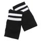 thumbnail image 2 of KAKOWELY 1 par de medias de fútbol unisex, de tubo, a rayas, hasta la rodilla (talla 35, negro y blanco), 2 of 4