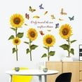 thumbnail image 6 of 32x39 inch Sunflower Wall Decals 2 Pack Wall Stickers Wall Art Stickers Wall Decor Peel and Stick Wall Decals Peel and Dtick Home Decir for Interior Wall Decor, Bathroom, Home Decoration, 6 of 8