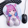 thumbnail image 3 of Ergonomic 3D Cartoon Mouse Pad with Wrist Support for Office Use, 3 of 5