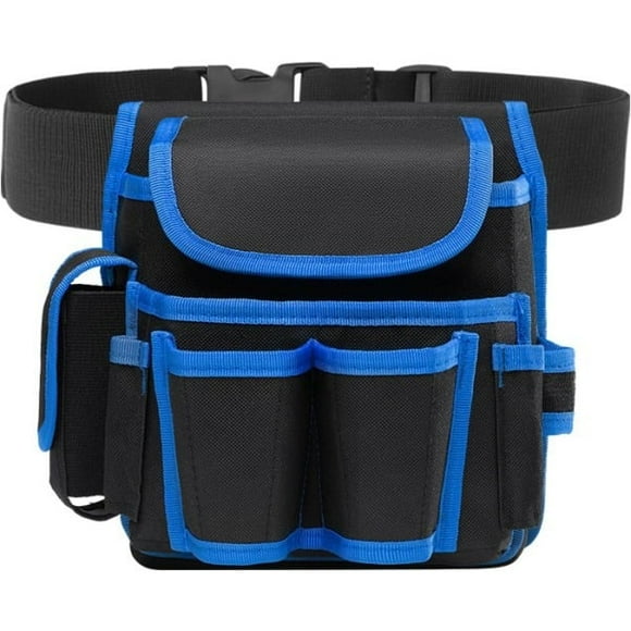 Professional Tool Bag, Tool Bag, Electrician Tool Belt, Tool Holder Belt (Blue)